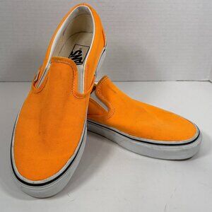 Vans RARE COLORED Orange Slip-On Unisex Sneakers W-8/M 6.5
